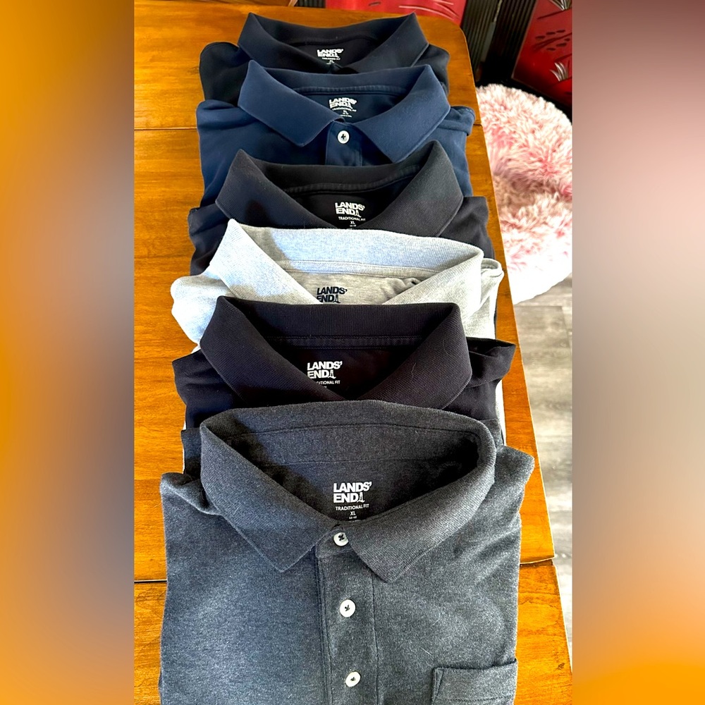 Men’s Cotton Short Sleeved Collared Shirt Bunch XL (6 total)